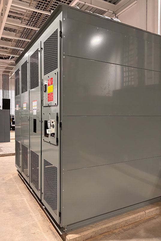 transformer in food manufacturing facility