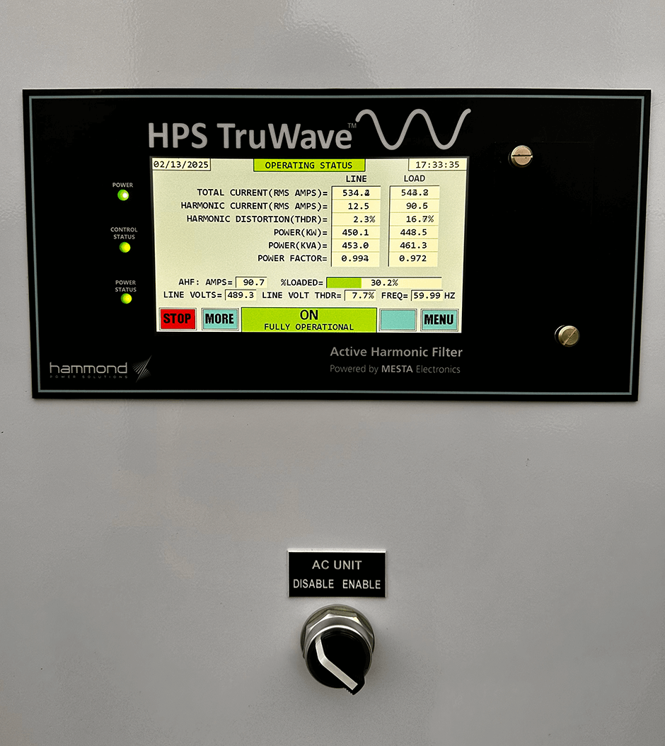 active harmonic filter screen