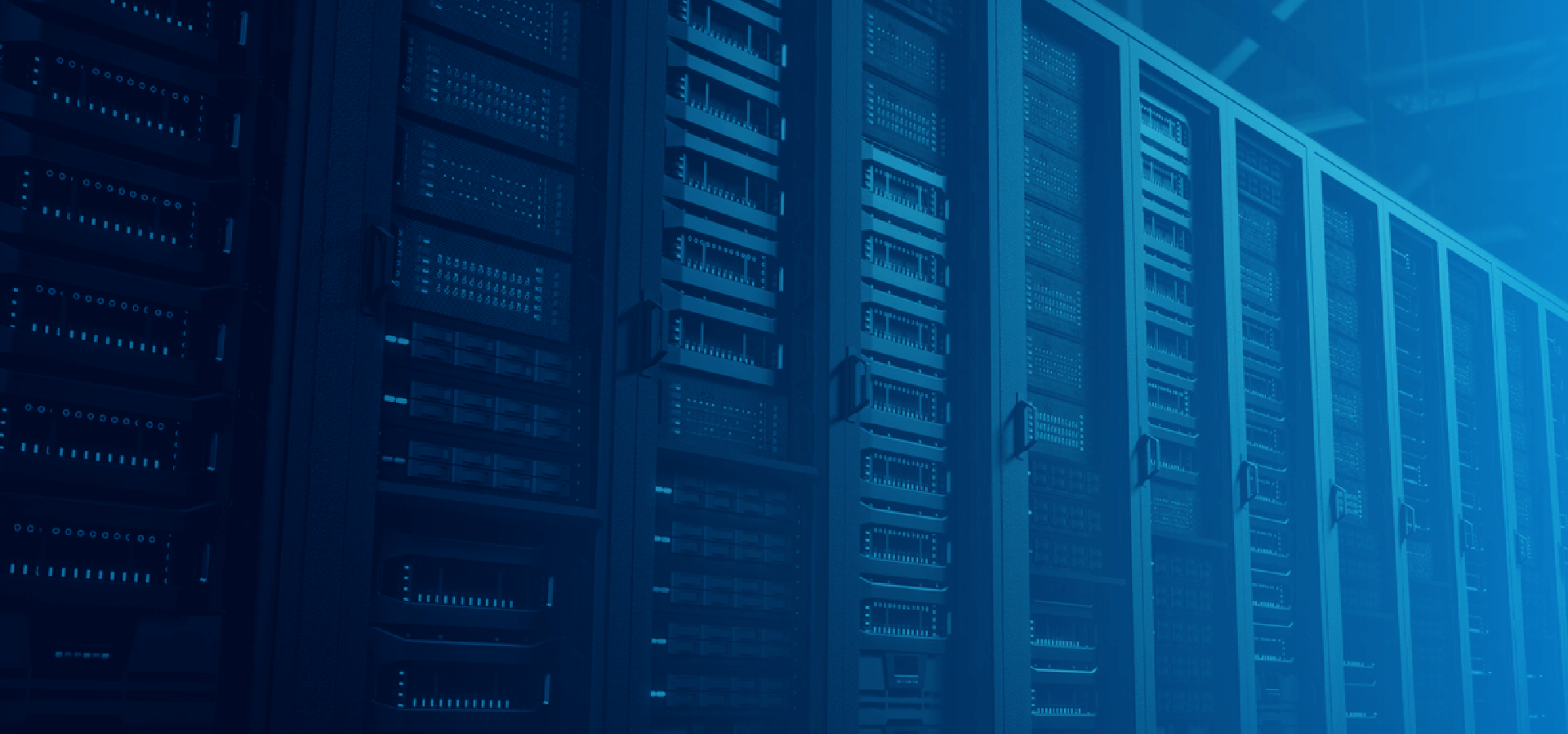 data center stacks blue