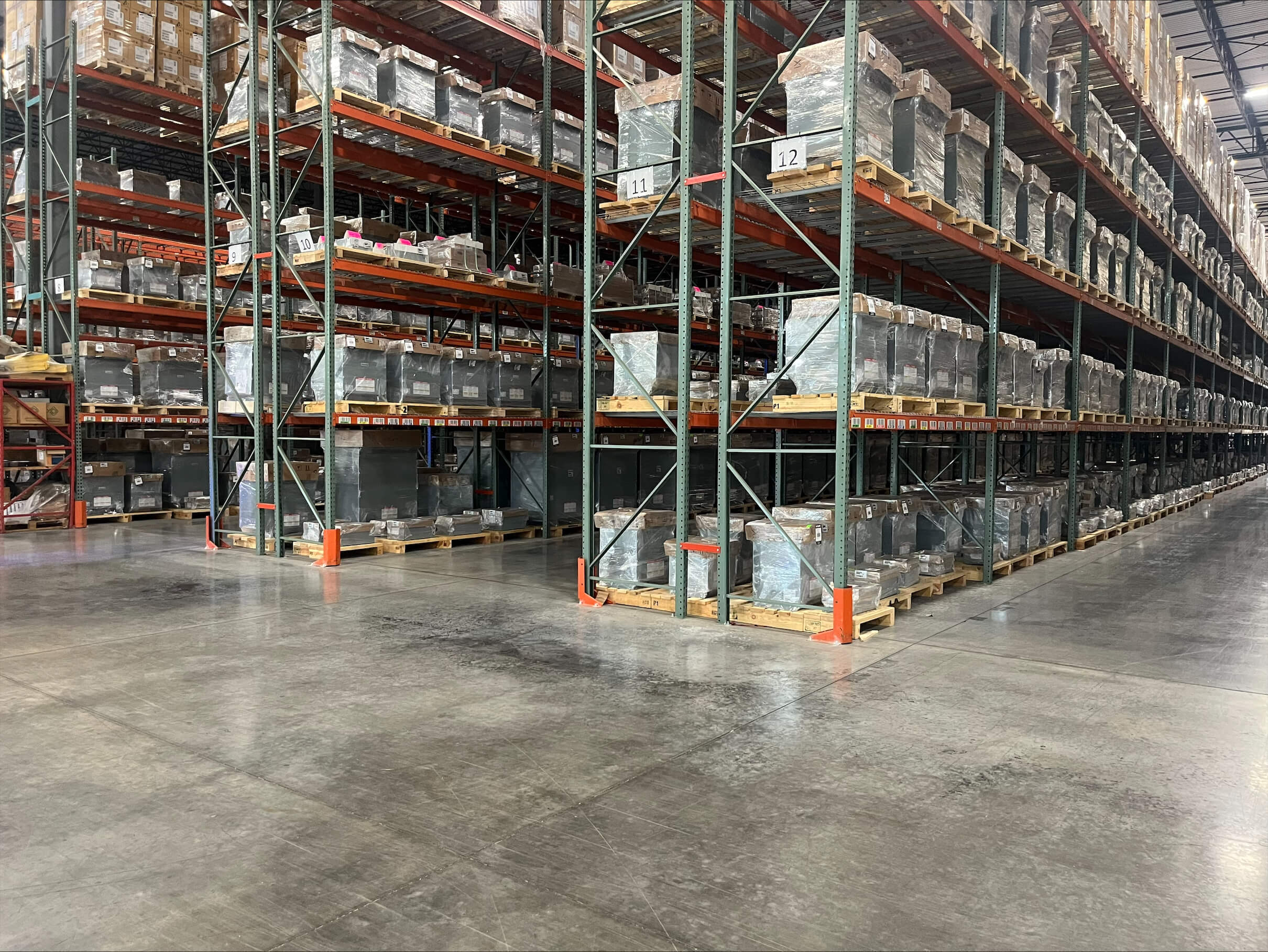 HPS products on warehouse shelves