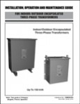 Three-Phase Encapsulated Transformer Installation Manual Cover (IOMGE3PH)