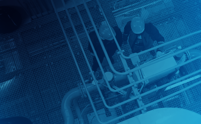 workers at a natural gas facility