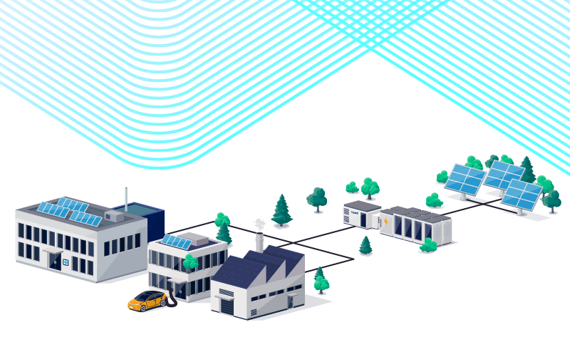 microgrid with solar and energy storage